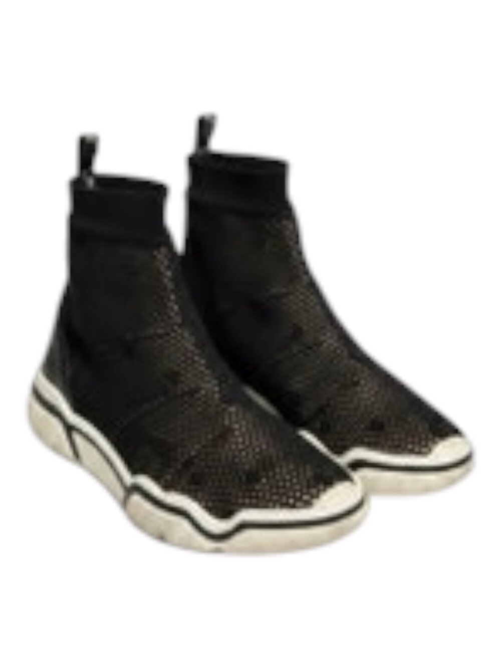 RED Valentino Glam Run Sock Sneakers Black Knit EU 39 / US 9